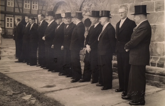 Hochzeit in Apelern 1957 - die Herren