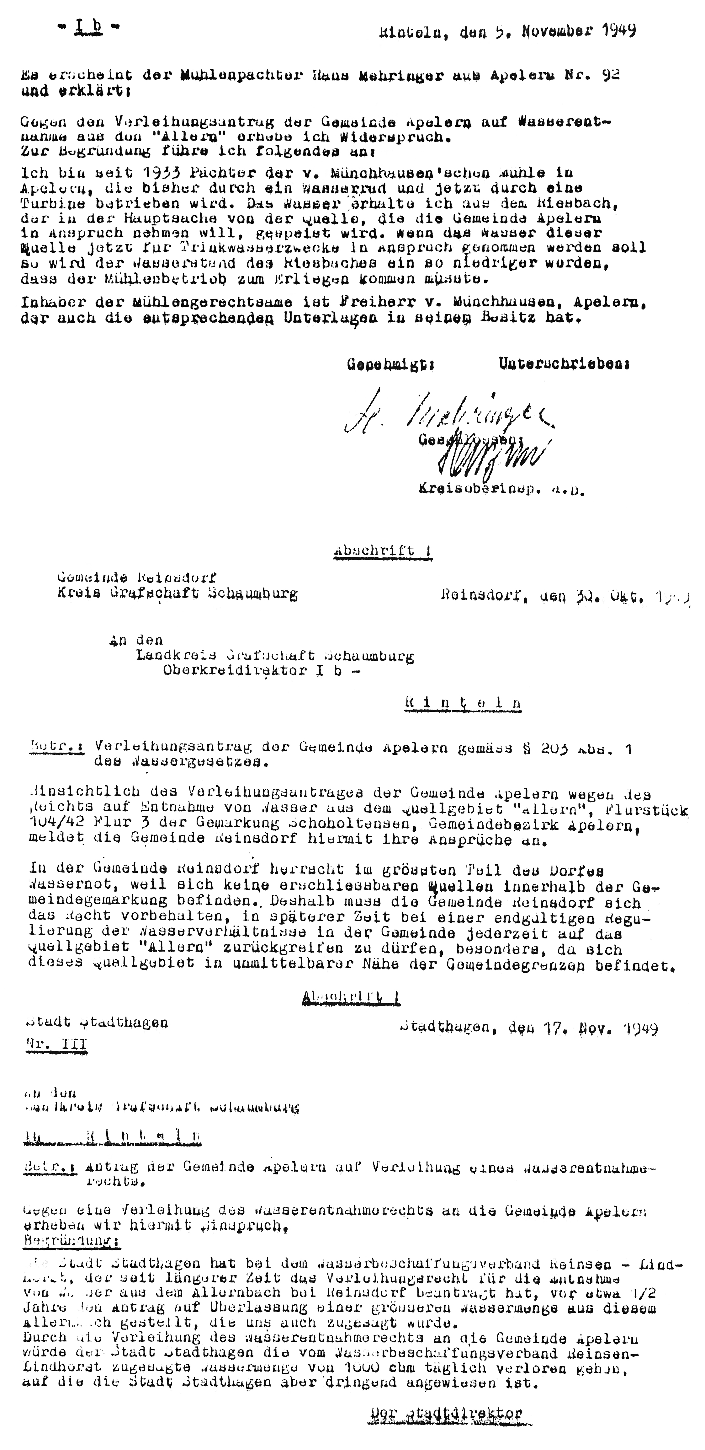 Einsprüche-zur-Verleihung-der-Wasserrechte-an-Apelern-1949